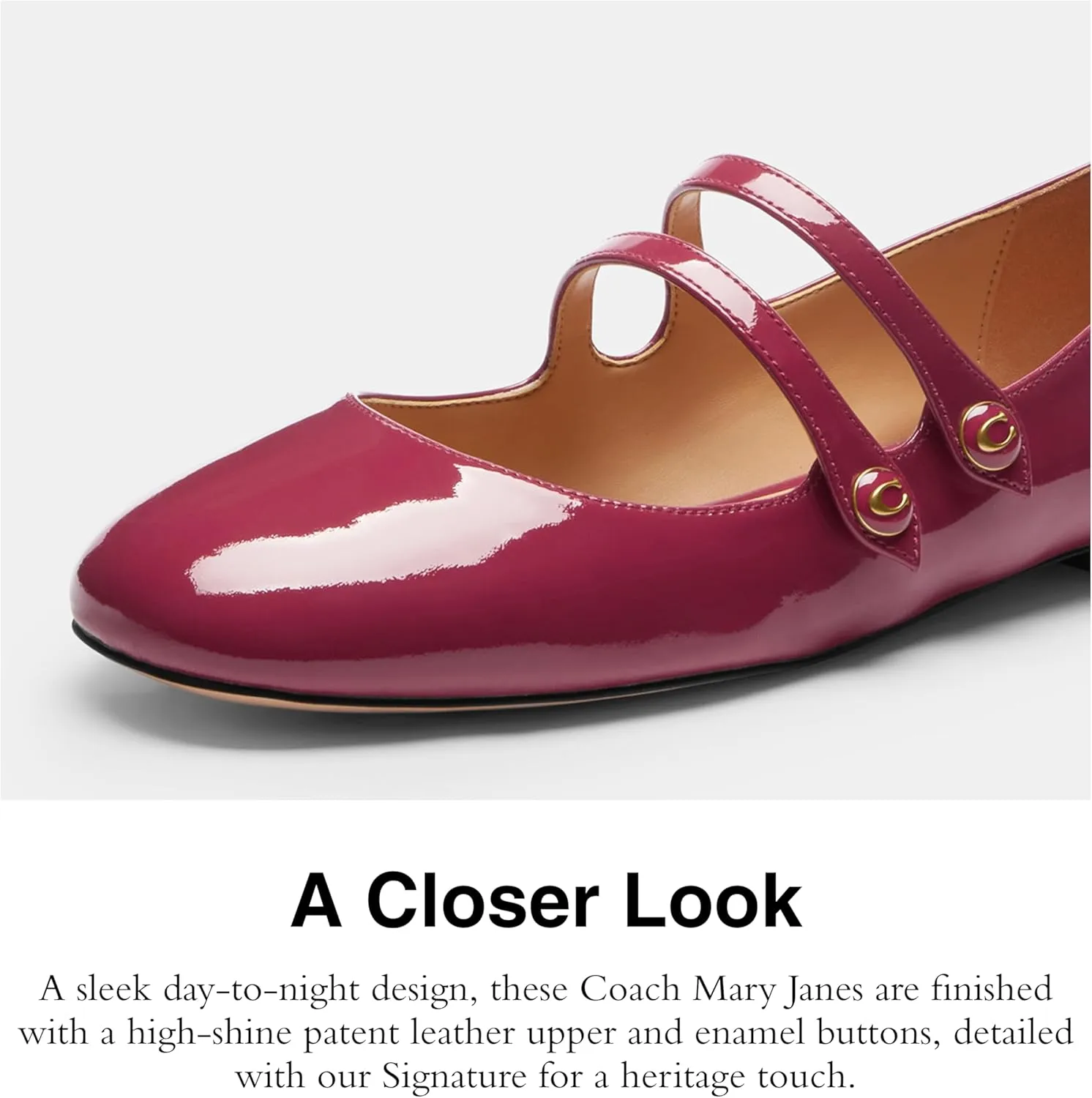 Coach Baby-Girl's Winley Mary Jane Ballet Flat