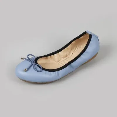 Comfort Soft Blue Ballet Flat Women Shoes