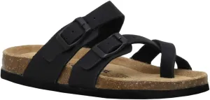 CUSHIONAIRE Kid's Luna JR Cork footbed Sandal with  Comfort
