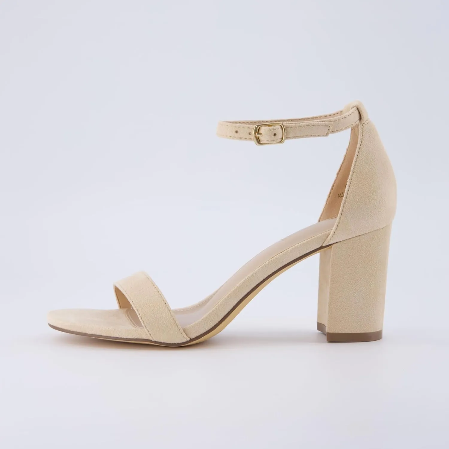 CUSHIONAIRE Women's Kimmie one band mid block heel sandal  Memory Foam, Wide Widths Available