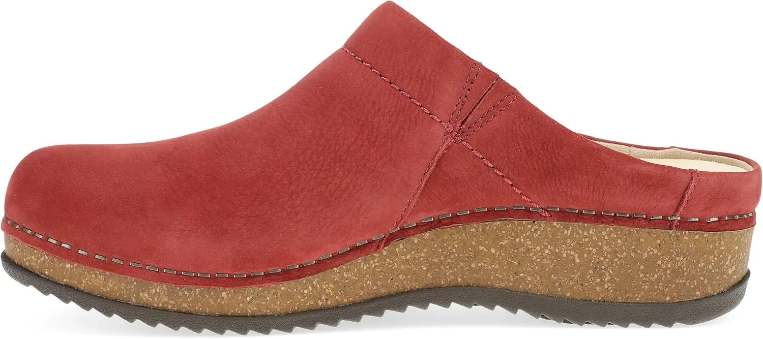 Dansko Mariella Slip-on Mule Clog - Dual-Density Cork/EVA Midsole and Lightweight Rubber Outsole Provide Durable and Comfortable Ride on Patented Stapled Construction