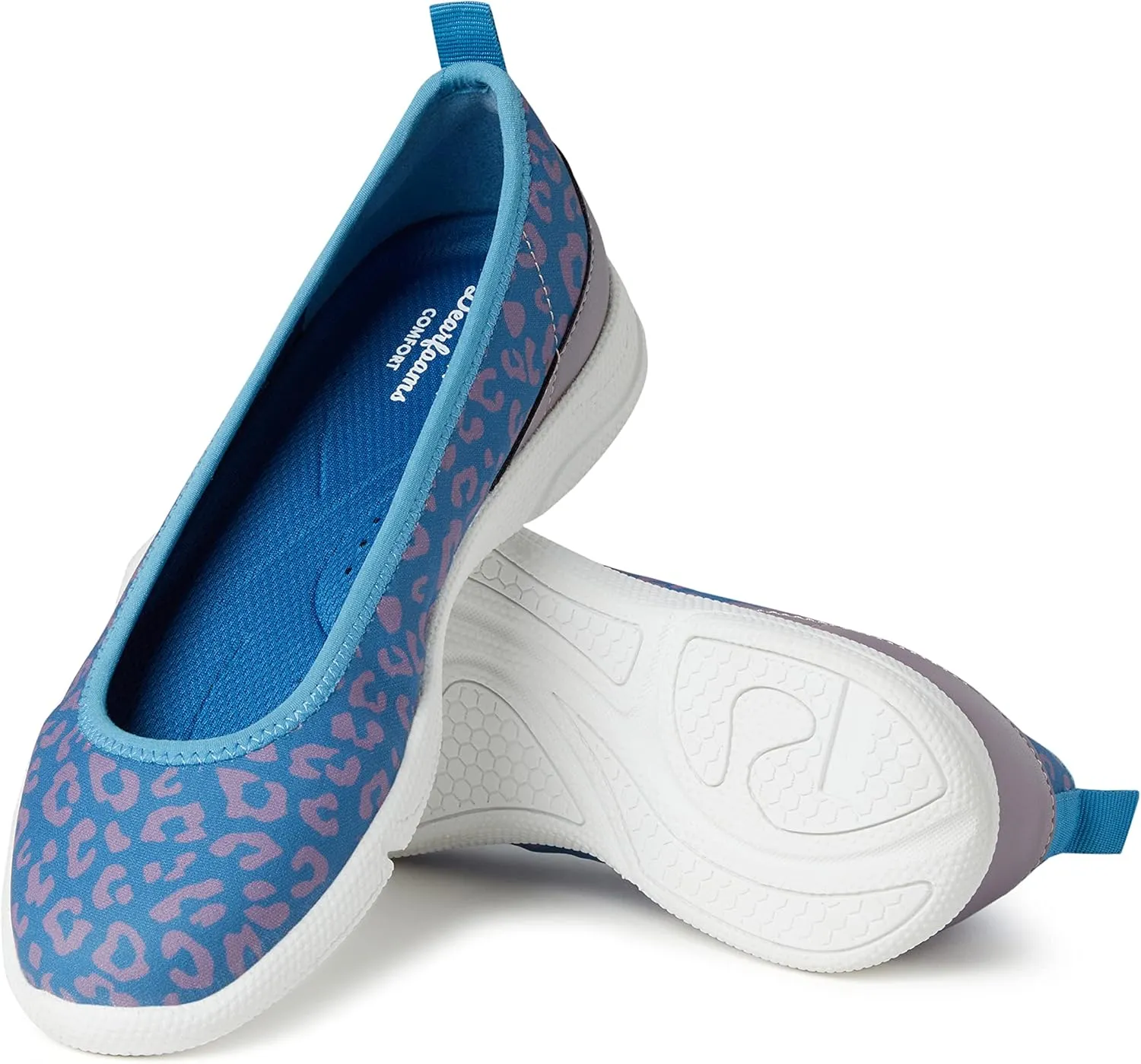 Dearfoams Women's Original Comfort Lightweight Slip-On Mia Ballet Flat