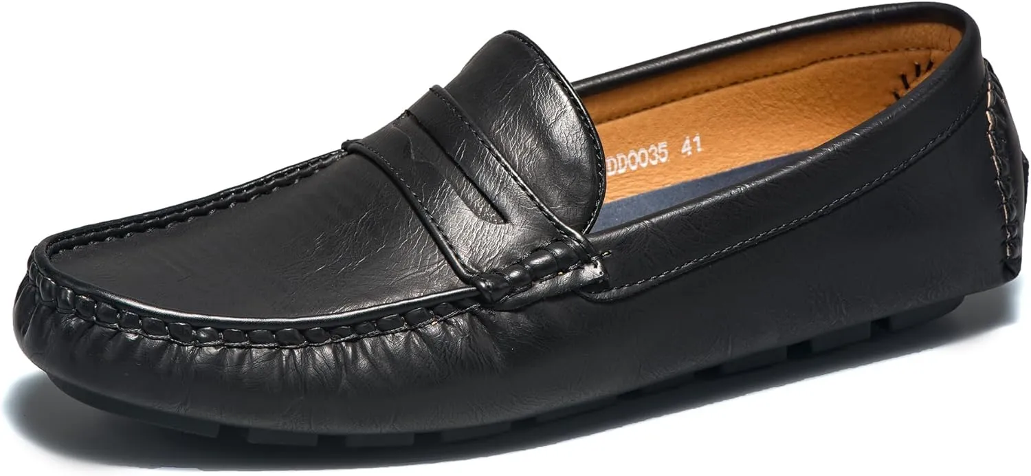 DECARSDZ Penny Loafers for Men Soft Lightweight Driving Boat Shoes Men's Loafers Casual Slip On Shoes