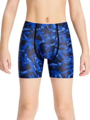DEVOROPA Youth Boys Swim Shorts Square Leg Swimsuit Nylon Swimming Boxer Brief UPF 50 