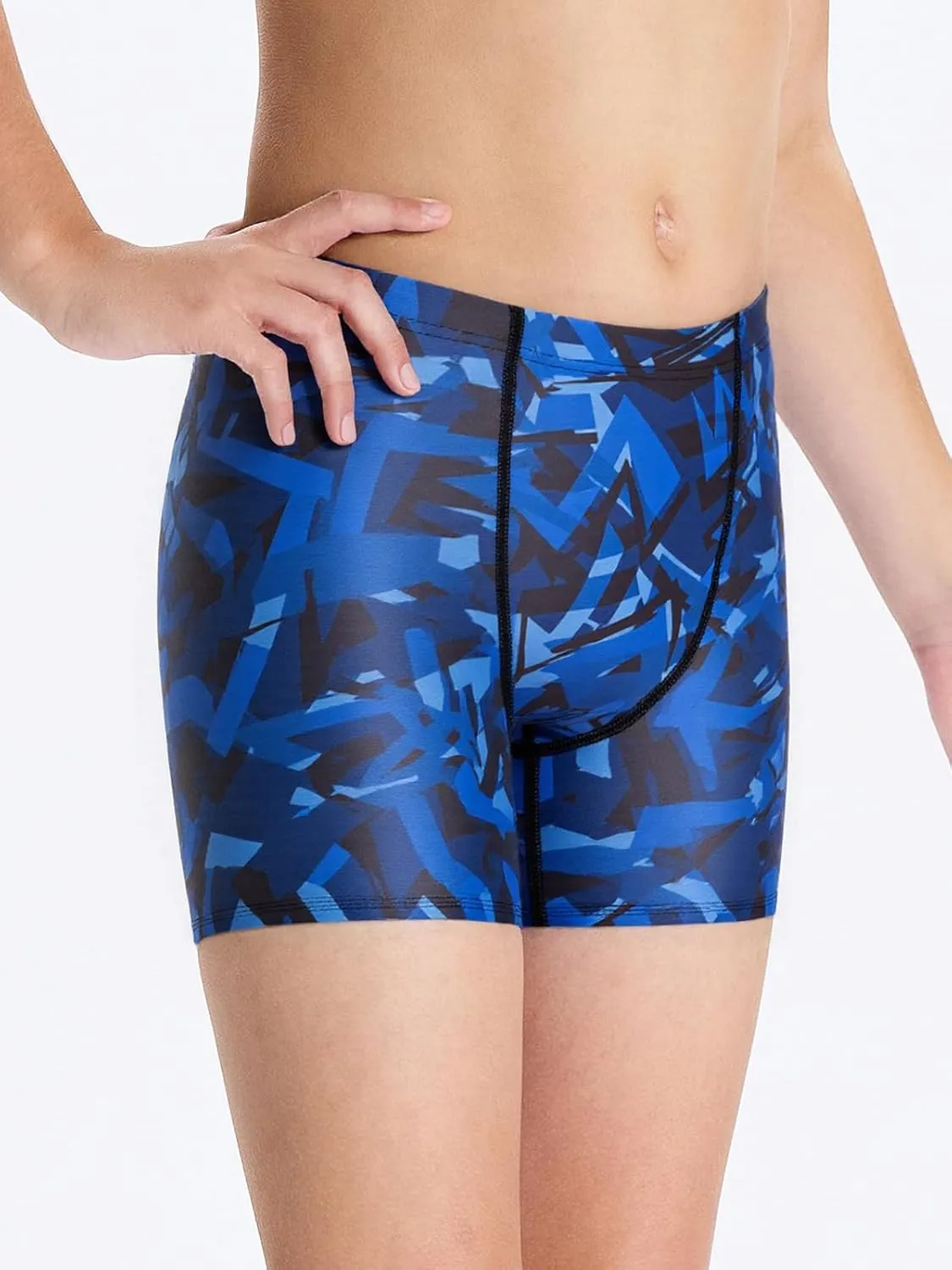 DEVOROPA Youth Boys Swim Shorts Square Leg Swimsuit Nylon Swimming Boxer Brief UPF 50 