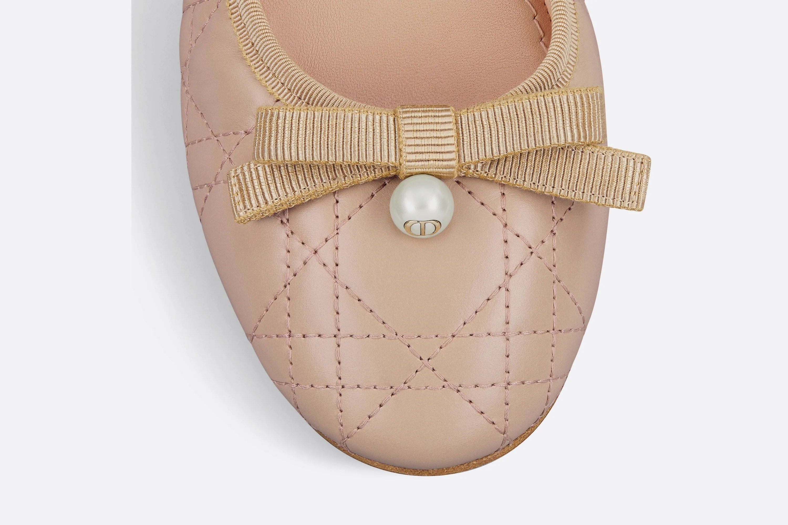 Dior Ballet Flat • Nude Quilted Cannage Calfskin