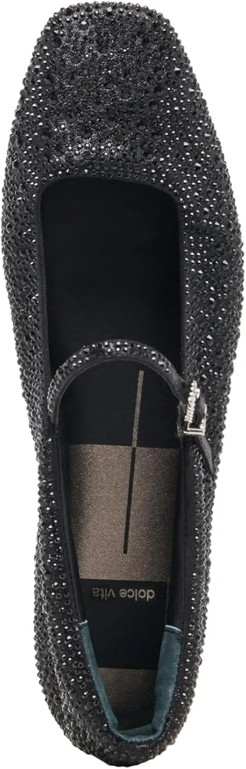 DOLCE VITA Women's Reyes Crystal Ballet Flat