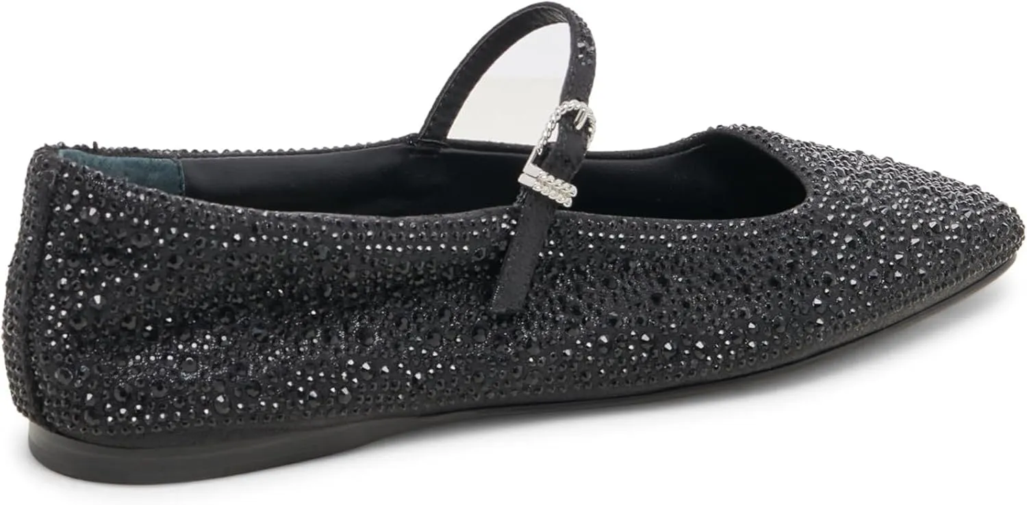 DOLCE VITA Women's Reyes Crystal Ballet Flat