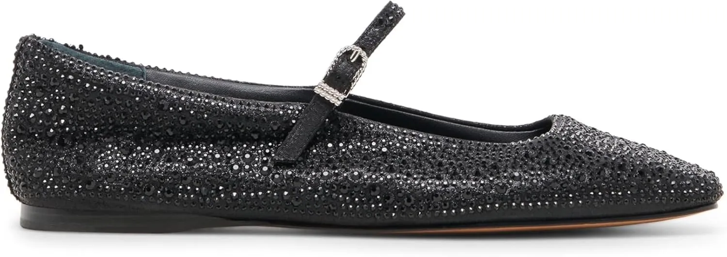 DOLCE VITA Women's Reyes Crystal Ballet Flat
