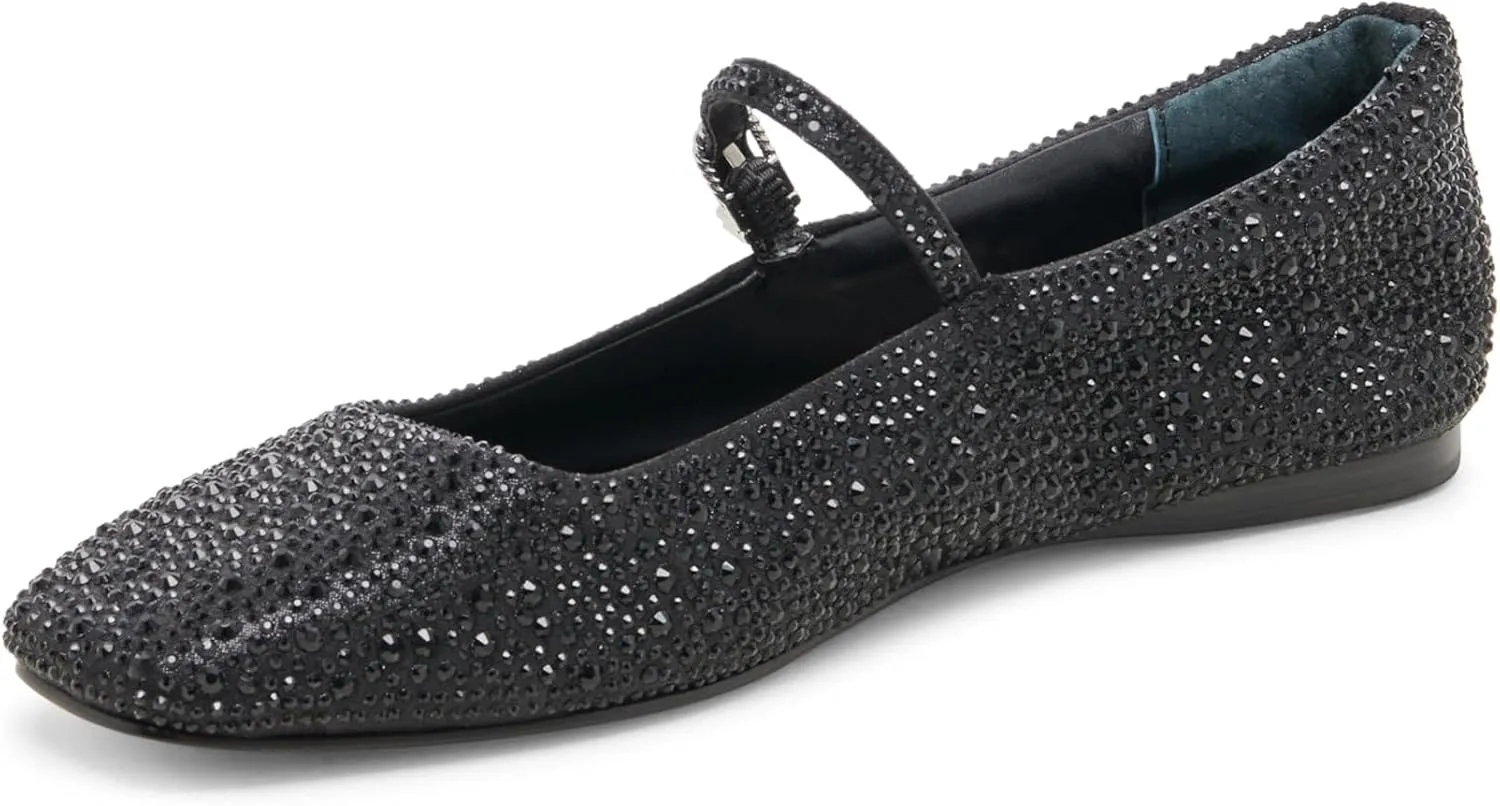 DOLCE VITA Women's Reyes Crystal Ballet Flat