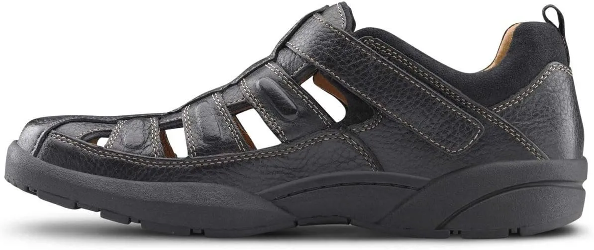 Dr. Comfort Fisherman Men's Therapeutic Diabetic Extra Depth Sandal: Black 11.5 Medium (B/D)