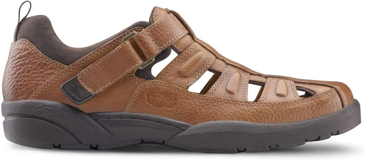 Dr. Comfort Fisherman Men's Therapeutic Diabetic Extra Depth Sandal: Chestnut 11.0 Medium (B/D)