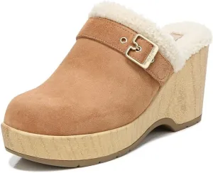 Dr. Scholl's Shoes Womens Pixie Faux Fur Lined Mule Clogs