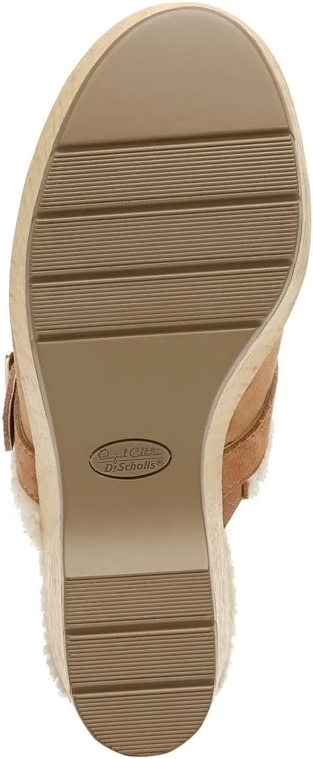 Dr. Scholl's Shoes Womens Pixie Faux Fur Lined Mule Clogs