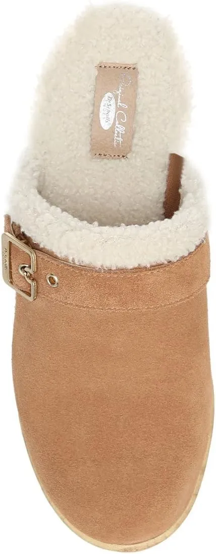 Dr. Scholl's Shoes Womens Pixie Faux Fur Lined Mule Clogs