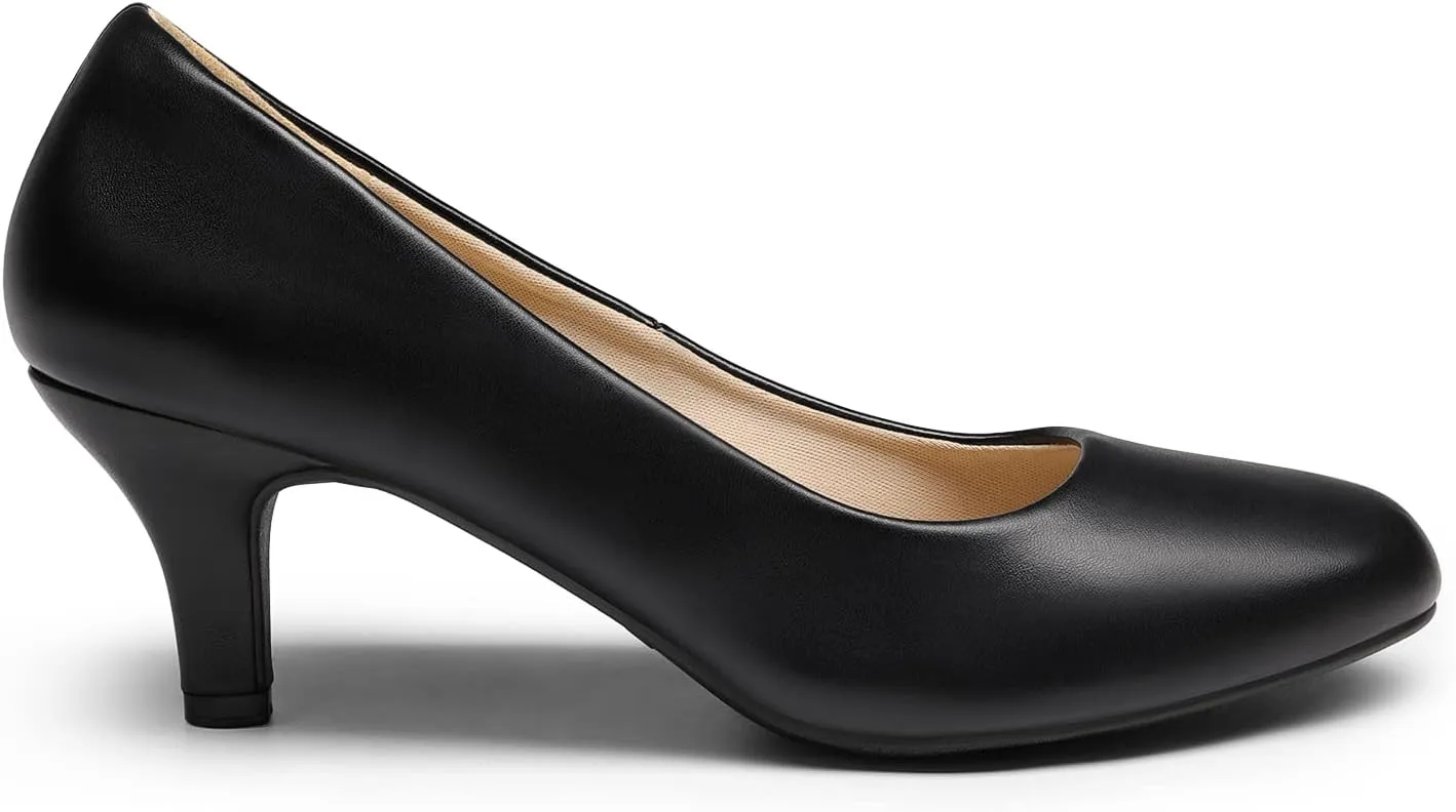 DREAM PAIRS Women's Dress Comfortable Low Heel Pump Shoes