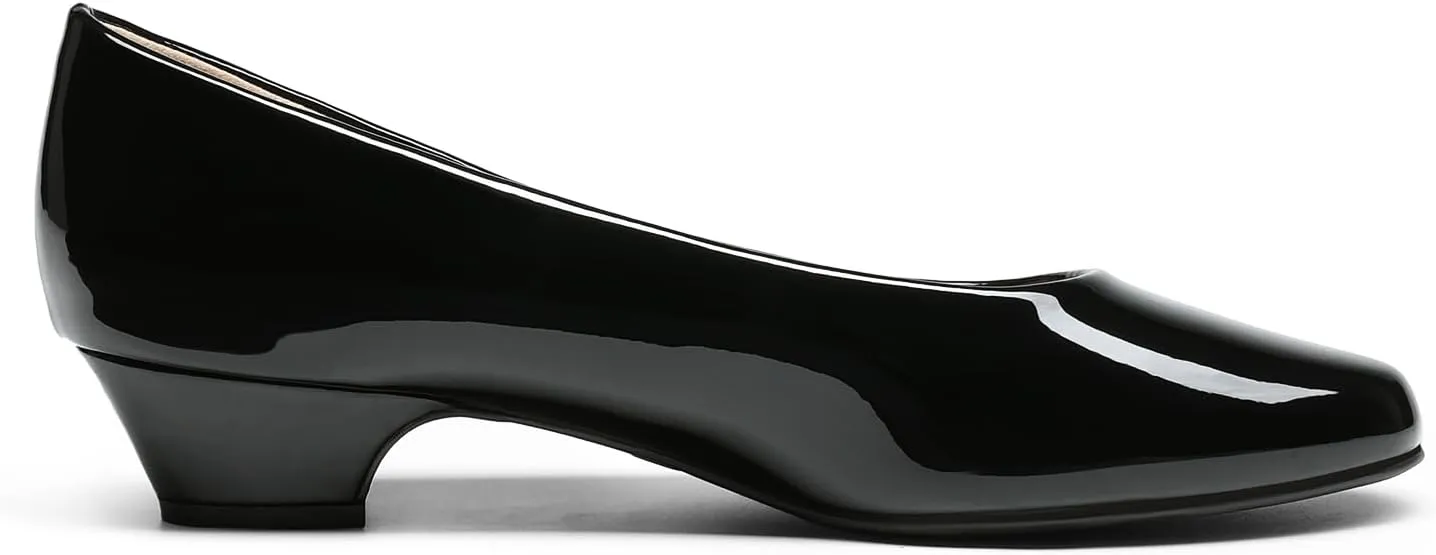 DREAM PAIRS Women's Mila Low Chunky Heel Pump Shoes
