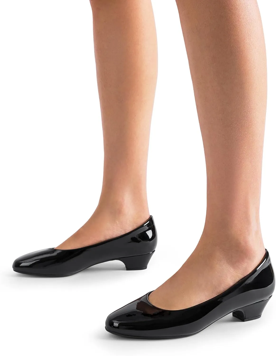 DREAM PAIRS Women's Mila Low Chunky Heel Pump Shoes