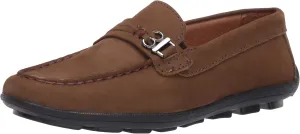 Driver Club USA Kids Boys/Girls Leather Driving Loafer with Rope Anchor Detail