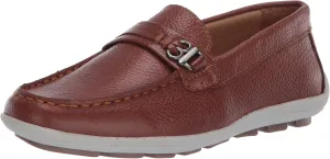 Driver Club USA Kids Boys/Girls Leather Driving Loafer with Rope Anchor Detail