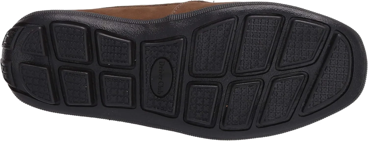 Driver Club USA Kids Boys/Girls Leather Driving Loafer with Rope Anchor Detail