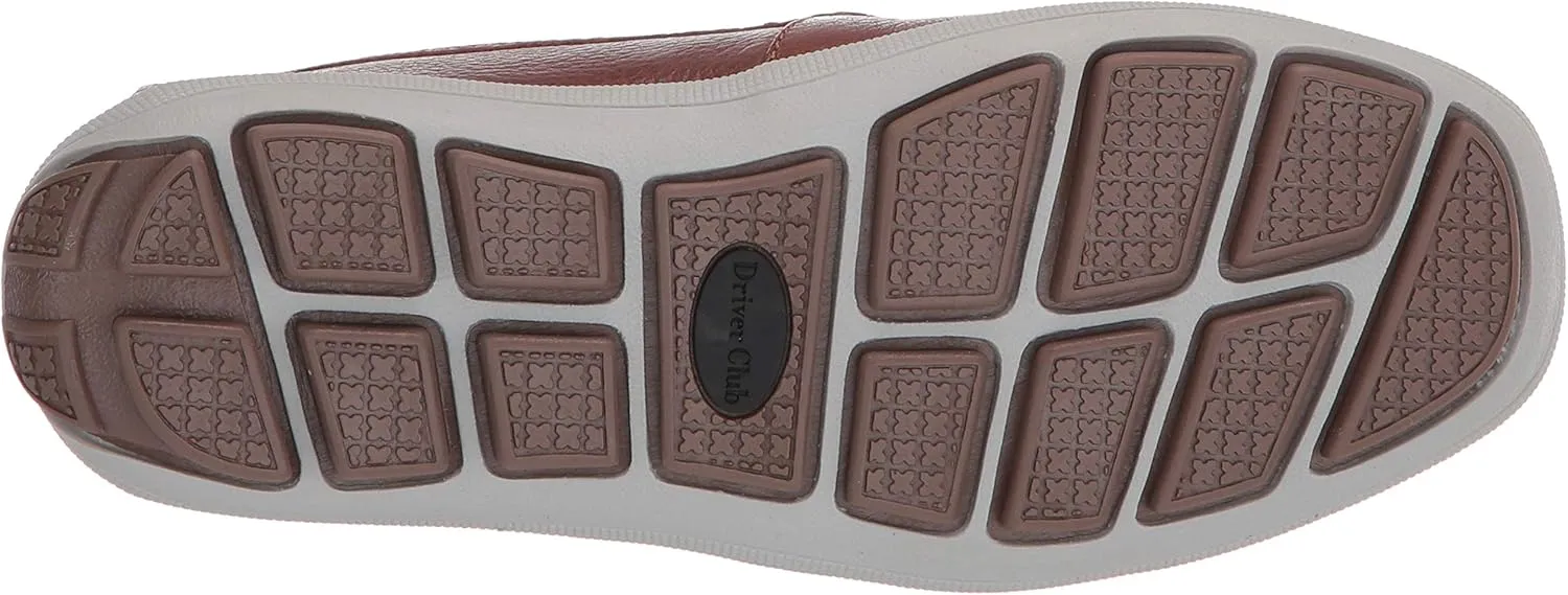 Driver Club USA Kids Boys/Girls Leather Driving Loafer with Rope Anchor Detail