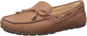 Driver Club USA Women's Leather Made in Brazil Nantucket 2.0 Tiebow Driver Moc Loafer