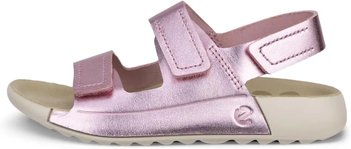 ECCO Unisex-Child Cozmo 3-Strap Adjustable Velcro Sandal