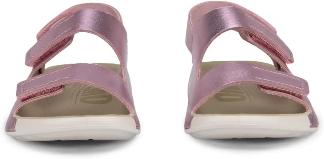 ECCO Unisex-Child Cozmo 3-Strap Adjustable Velcro Sandal