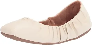 Edelman Slip Cutting-edge style Round On Ballet Ivory Aubrie Elastic Toe by Summer special Sam Collar Circus Flats
