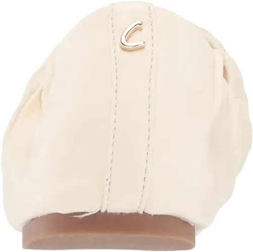 Edelman Slip Cutting-edge style Round On Ballet Ivory Aubrie Elastic Toe by Summer special Sam Collar Circus Flats
