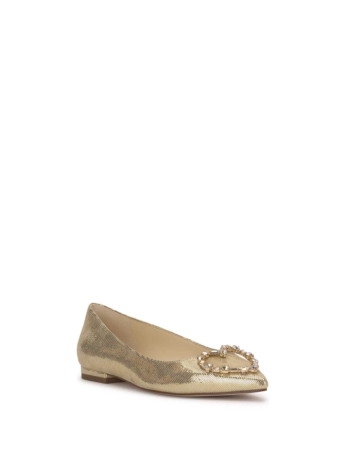 Elika Ballet Flat in Gold