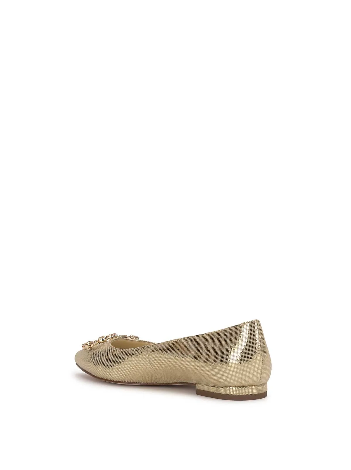 Elika Ballet Flat in Gold