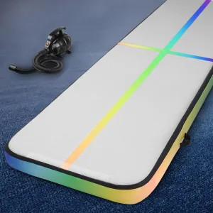 Everfit 4M Air Track Gymnastics Tumbling Exercise Mat Inflatable Mats   Pump