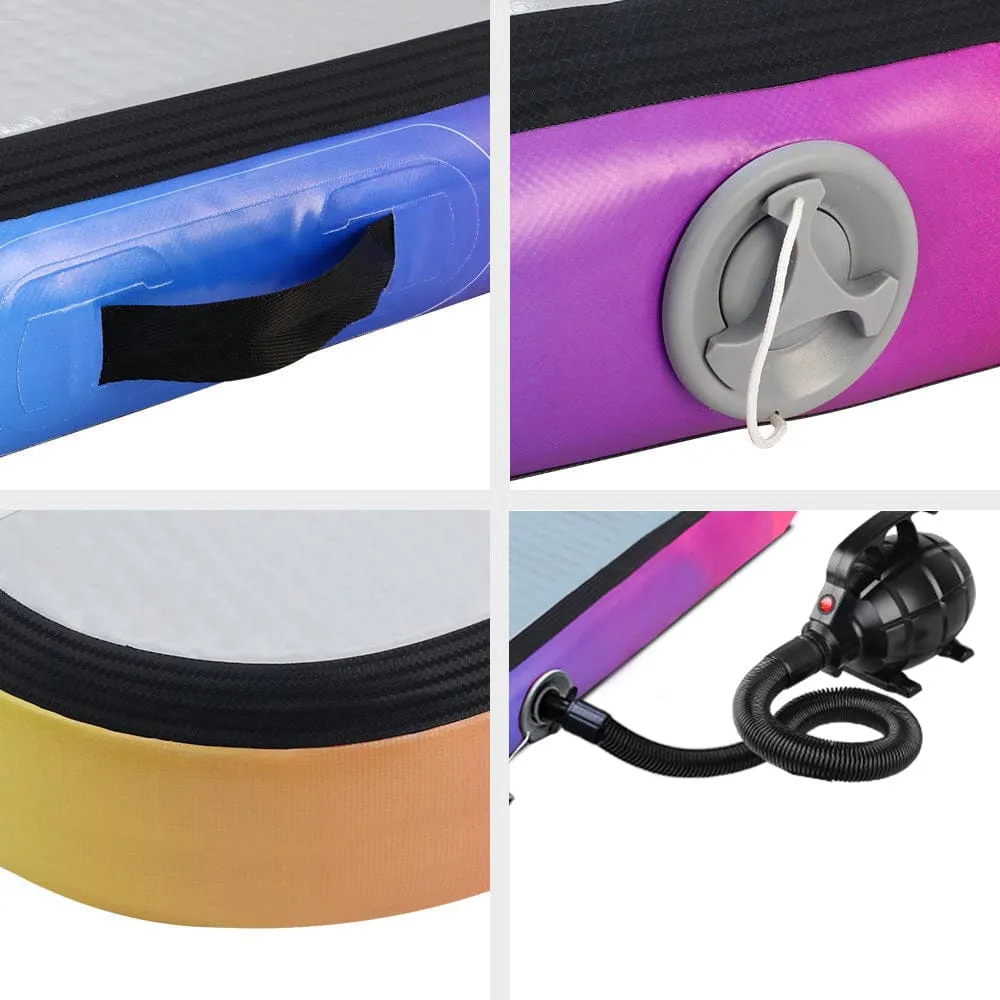 Everfit 5M Air Track Gymnastics Tumbling Exercise Mat W/ Pump Inflatable Colour - Online Only