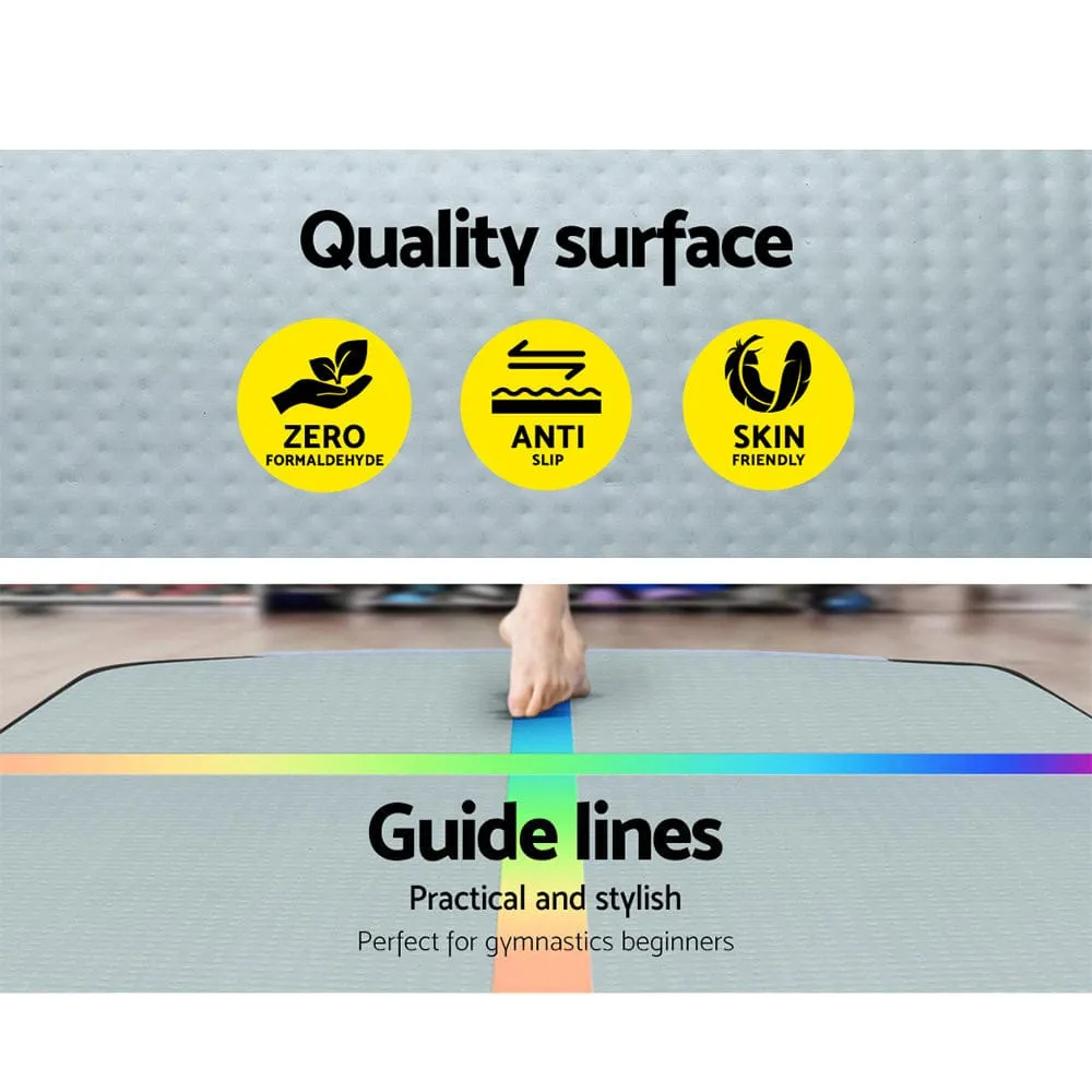 Everfit 5M Air Track Gymnastics Tumbling Exercise Mat W/ Pump Inflatable Colour - Online Only