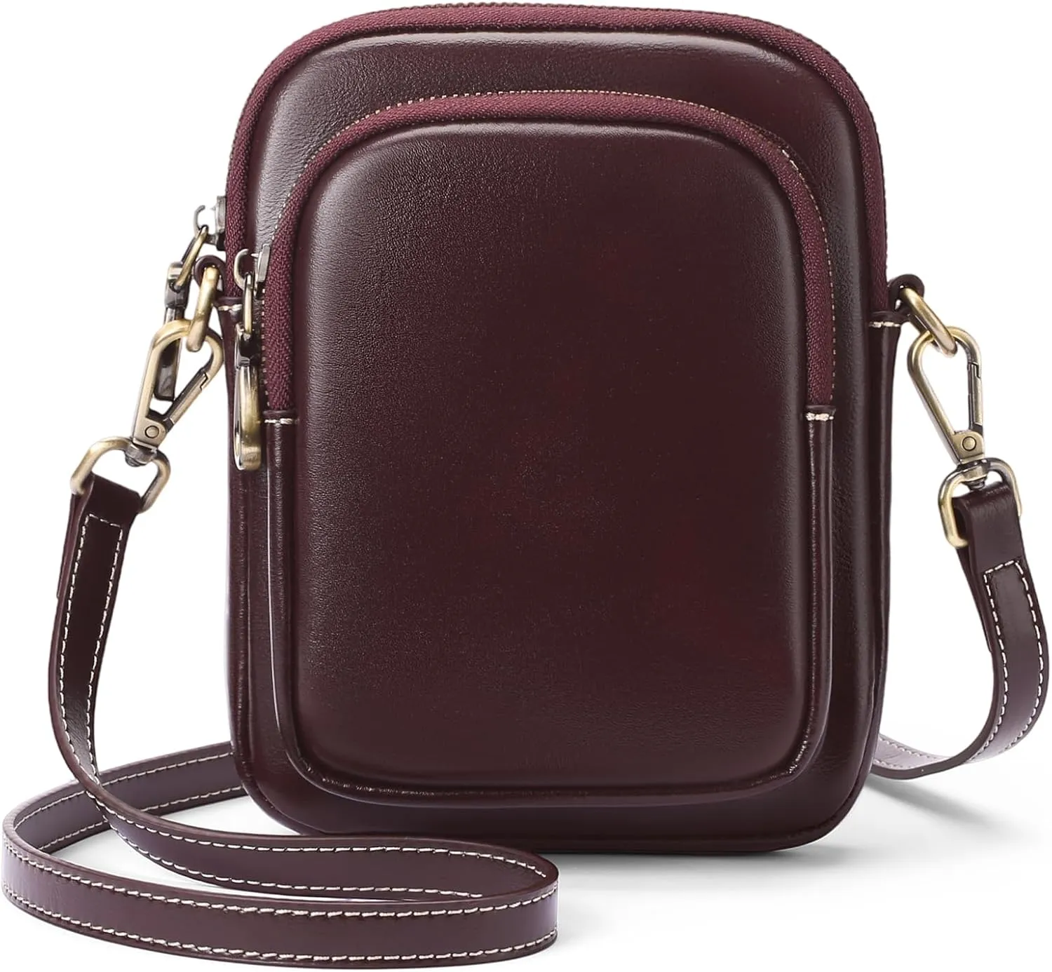 FALAN MULE Small Crossbody Bags for Women,Leather Trendy Cell Phone Bag Wallet Purses with Adjustable Strap