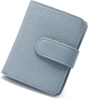 FALAN MULE Wallet Women RFID Blocking Slim Genuine Leather Small Womens Wallet with Zipper Coin Pocket