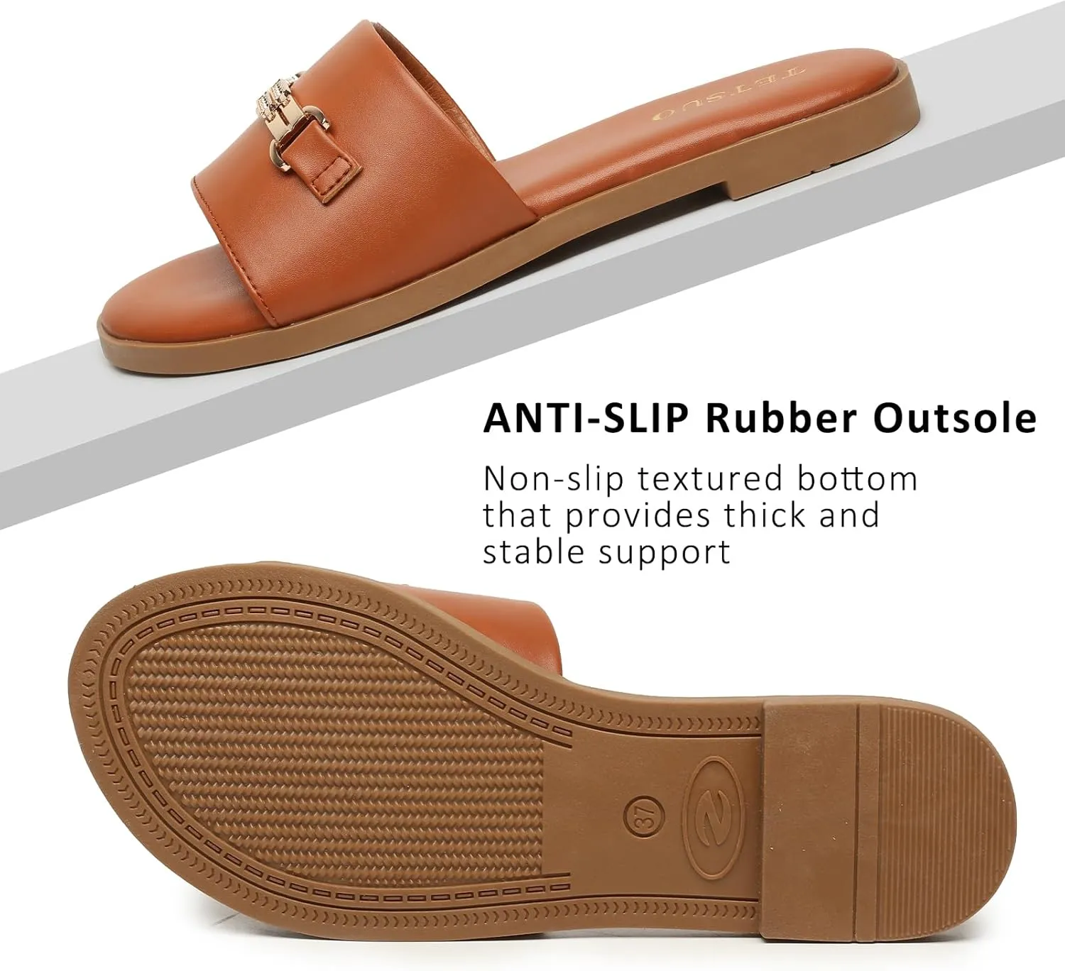 Flat Sandals for Women 2025 Slide Sandals Summer Fashion Women Dressy Slip on Shoes for Party Wedding Vacation Beach Walking Square Open Toe Shoes
