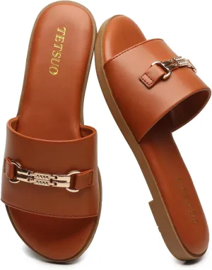 Flat Sandals for Women 2025 Slide Sandals Summer Fashion Women Dressy Slip on Shoes for Party Wedding Vacation Beach Walking Square Open Toe Shoes