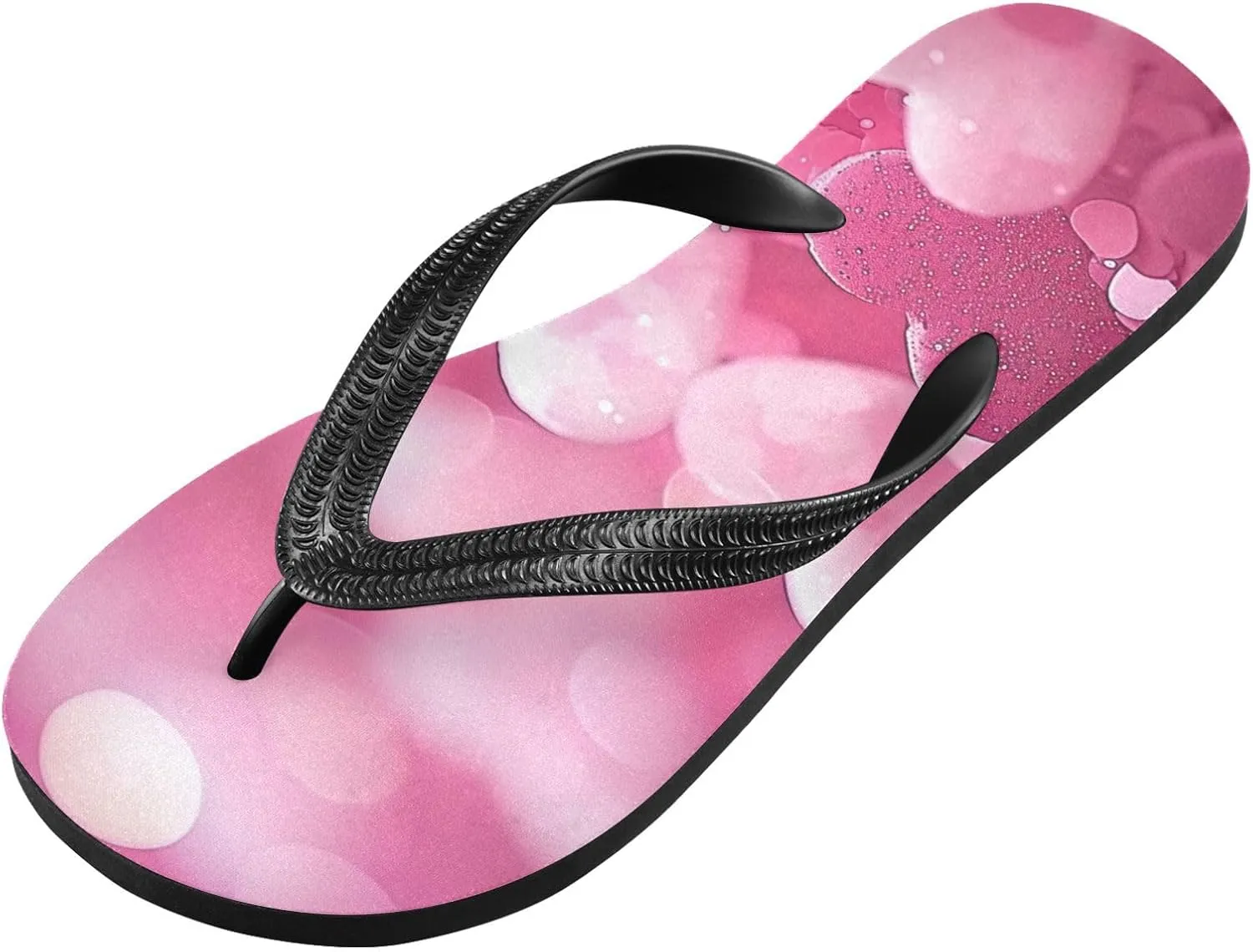 Flip Flop Sandal for Men Women Romantic Love Summer Thong Sandal Beach Water Shoes,XS