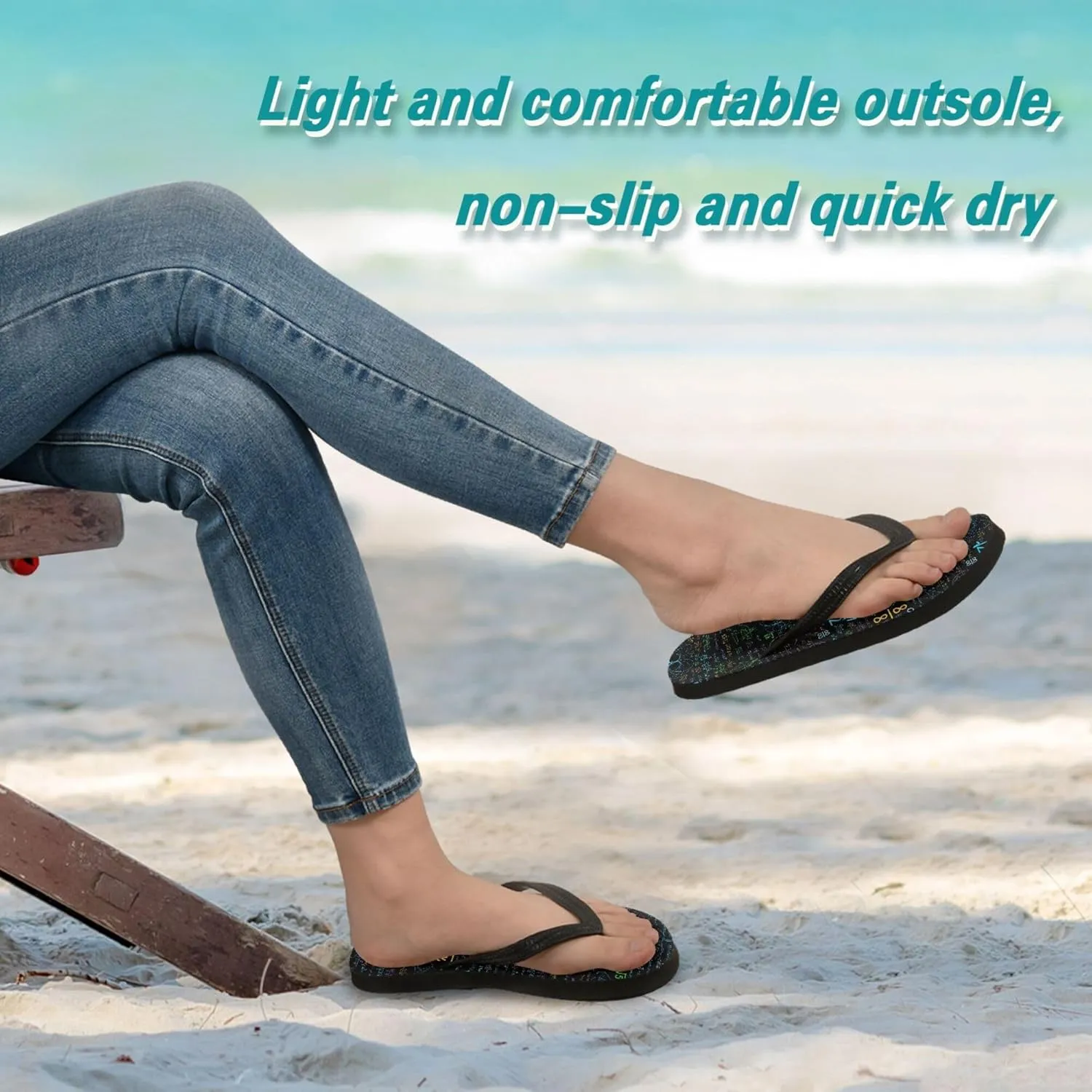 Flip Flops for Men Women Summer Beach Sandal Bathroom Shower Shoes
