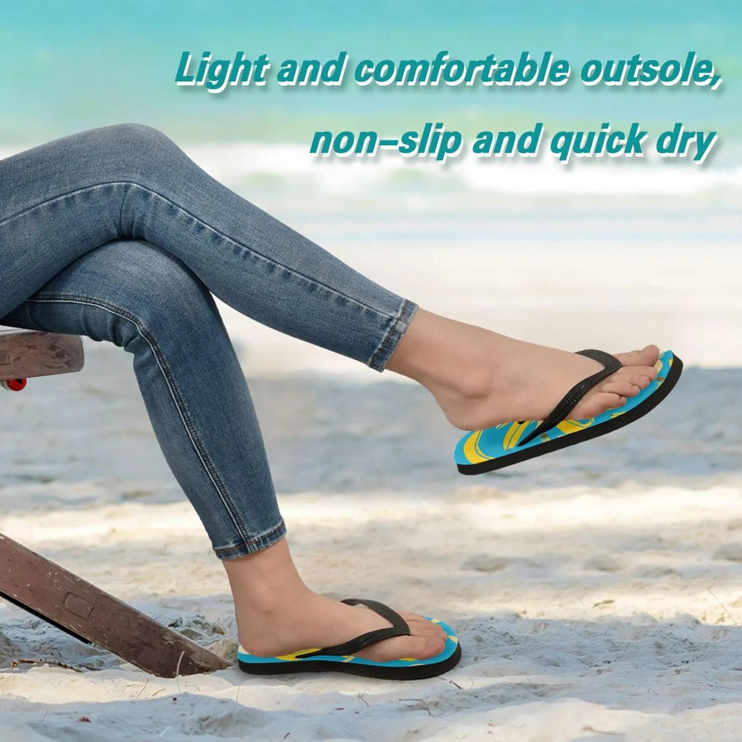Flip Flops for Men Women Summer Beach Sandal Bathroom Shower Shoes