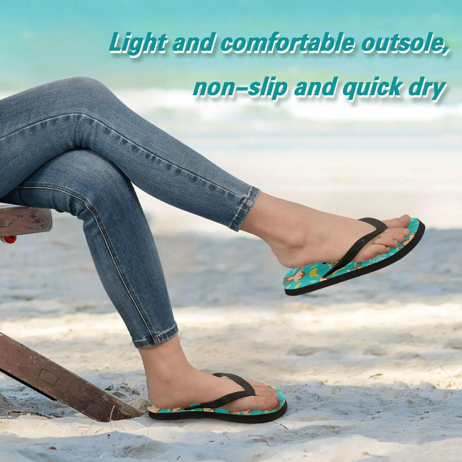 Flip Flops for Men Women Summer Beach Sandal Bathroom Shower Shoes