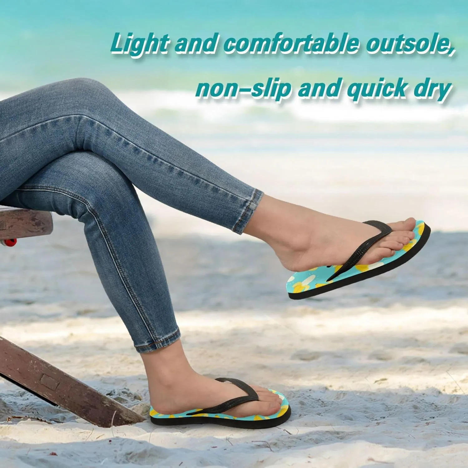 Flip Flops for Men Women Summer Beach Sandal Bathroom Shower Shoes