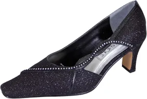 Floral Penny Women's Wide Width Pointed Toe Dress Pumps Evening Shoes