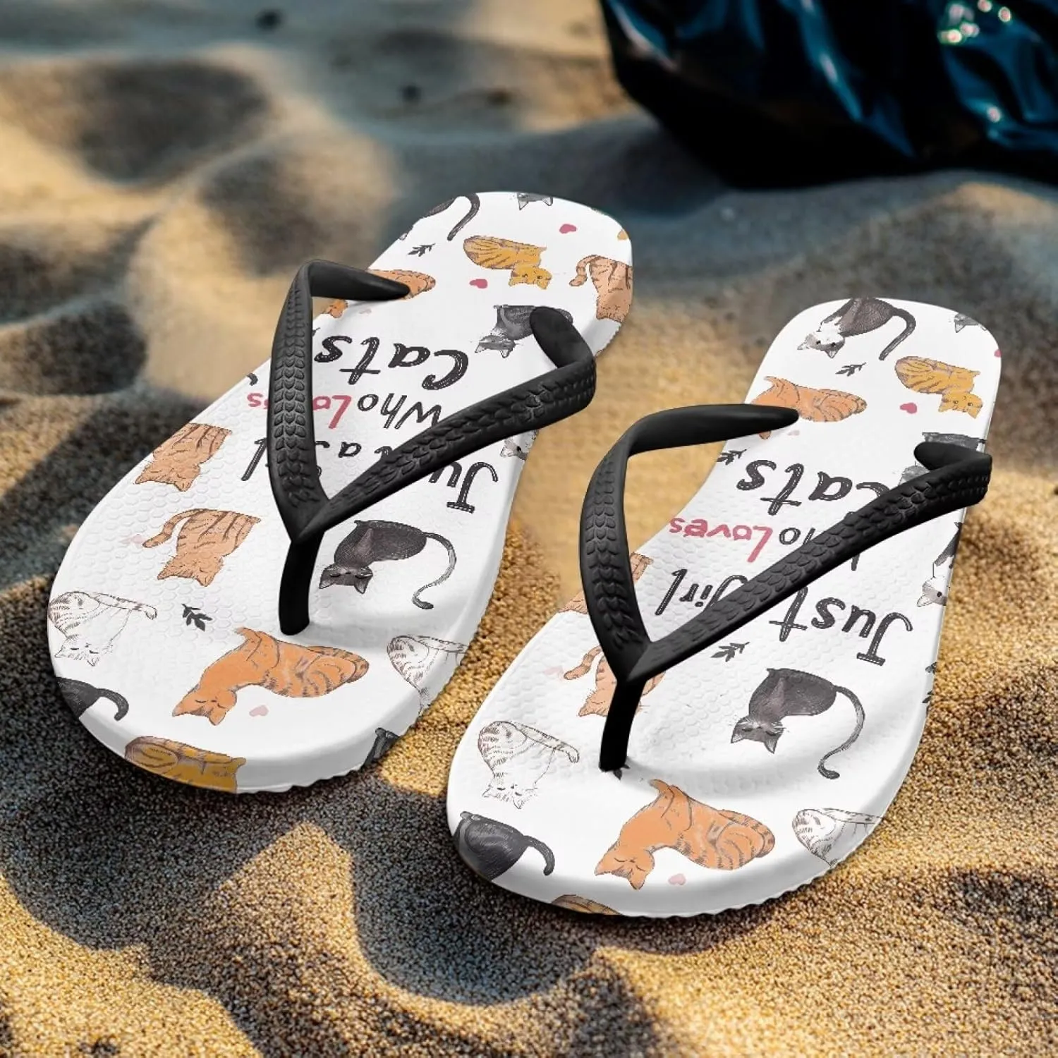 Forchrinse Custom Flip Flops Slippers for Women Quick Dry Shower Slides Non Slip Summer Flats Sandals for Beach Thong Sandals