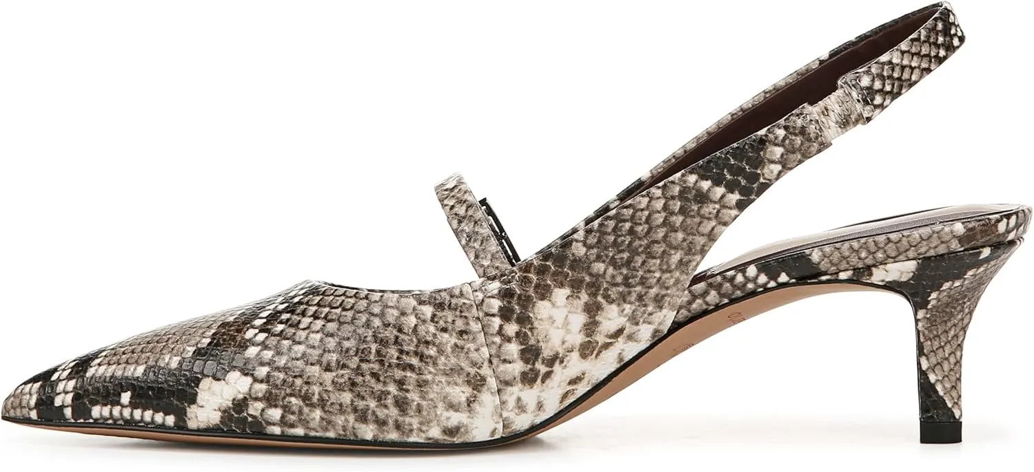 Franco Sarto Women's Khloe Pointed Toe Slingback Kitten Heel Pump