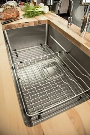 Franke PTX110-31 Pecera 31" x 17" x 9" Deep 18-Gauge Single Bowl Kitchen Sink, Stainless Steel