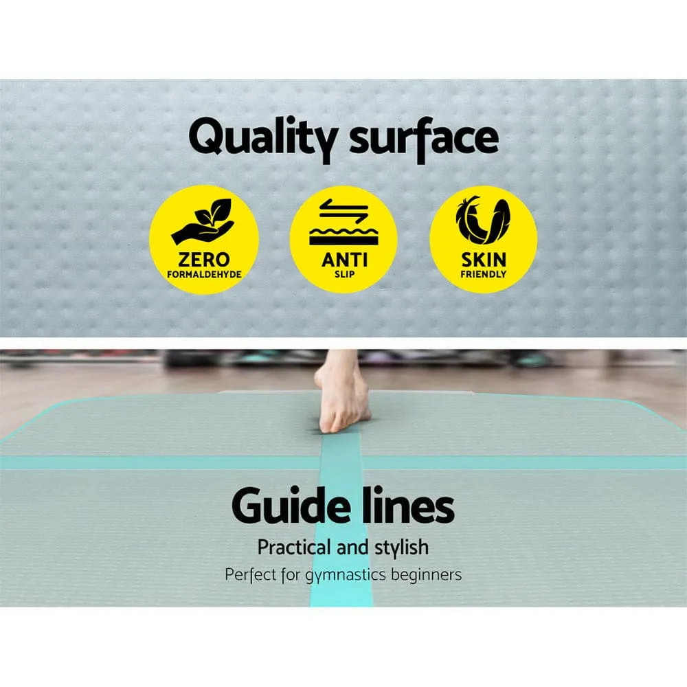GoFun 5X1M Inflatable Air Track Mat with Pump - Green [ONLINE ONLY]